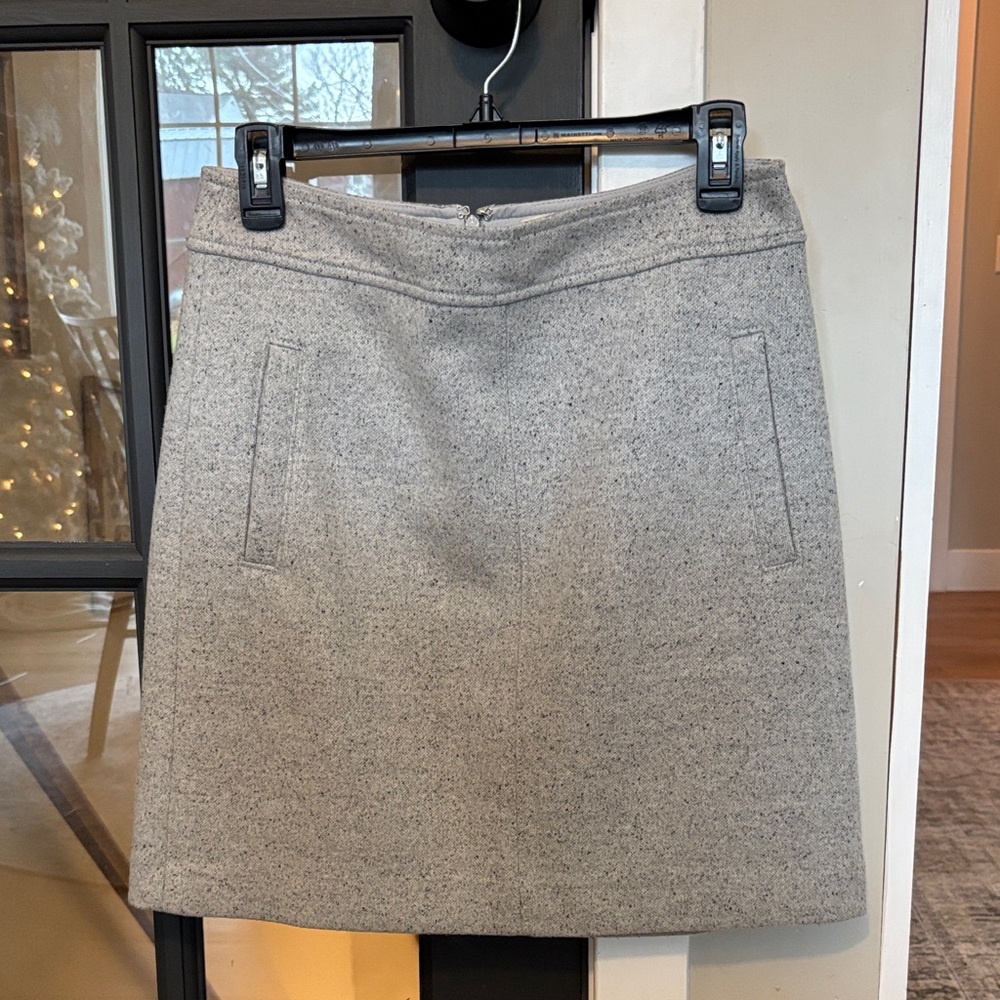 LOFT Heather Gray Mini Skirt